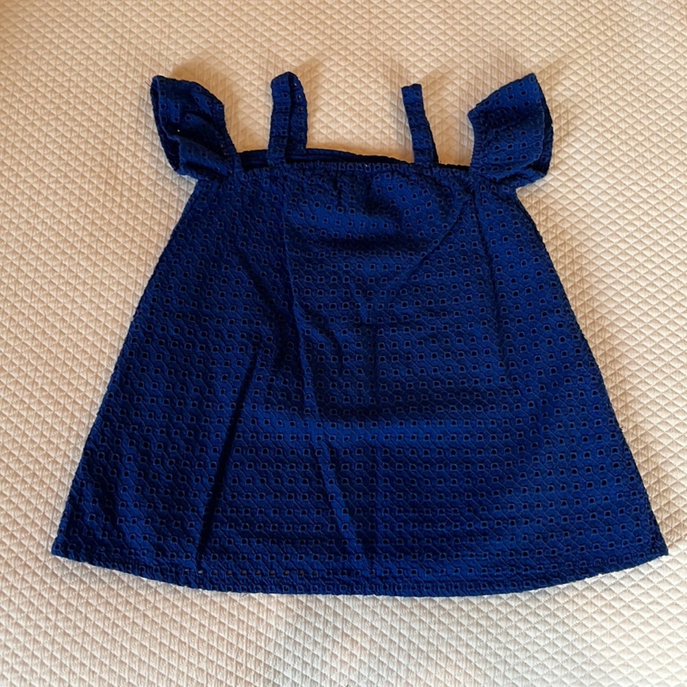 Blue Eyelet Dress
